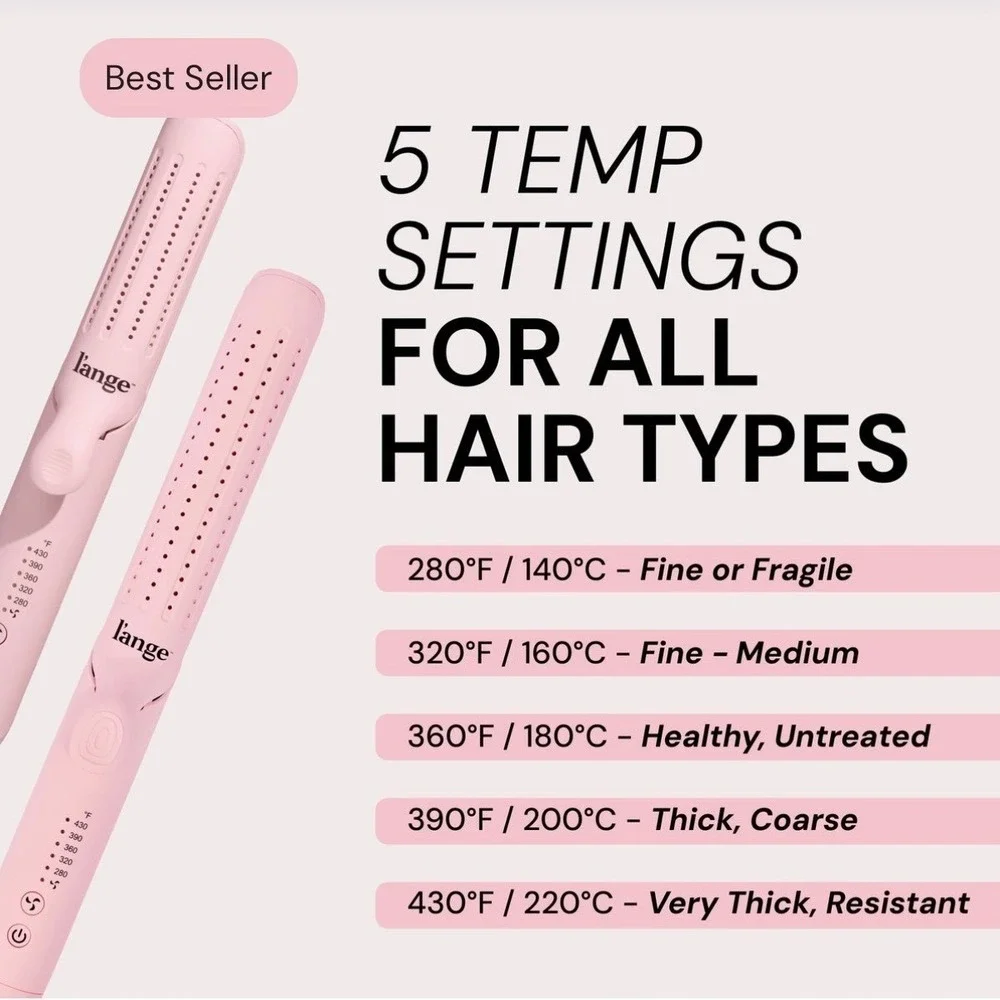 Lange Pink Hair Straightening Brush